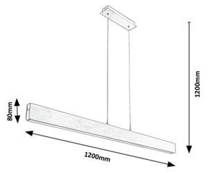 Lustră LED pe cablu dimabilă TITHANIA LED/24W/230V 120 cm Rabalux 6670