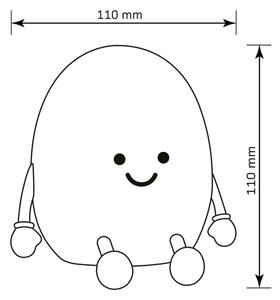 Lampă LED RGBW tactilă dimabilă pentru copii POTATO LED/2W/5V USB 1200 mAh