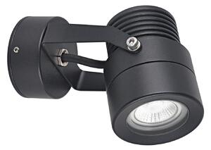 LCD Spot pentru perete exterior 5119, negru, Ø 7 cm, metal, IP54, GU10, reglabil, Negru, Metal, Modern, Spot de perete