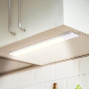 B.K. Licht Lumină LED pentru dulapuri Lord, lungime 57,5 cm, argintiu, 3.000 K, Metalic, Bucătărie