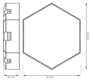 Aplică LED RGBW decorativă dimabilă MAYA LED/1W/230V + telecomandă