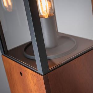Paulmann Plug & Shine Venea piedestal lampă înălțime 40cm, reglabil, Negru, Lemn