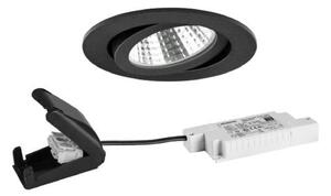 BRUMBERG BB03 cutie conectare încastrată RC negru, reglabil, Negru, Camera de zi / sufragerie, Aluminiu, Corpuri de iluminat încastrate rotunde