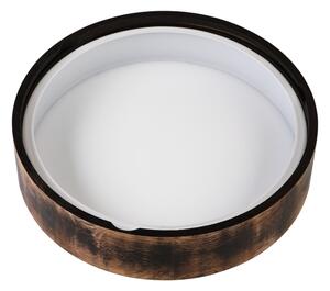 Plafonieră baie OAK SMOKY 3xE27/15W/230V IP54, 37,5 cm, stejar maro