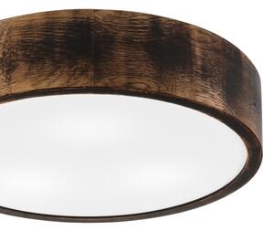 Plafonieră baie OAK SMOKY 3xE27/15W/230V IP54, 37,5 cm, stejar maro