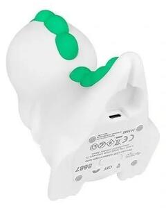 Lampă de veghe pentru copii LED RGB reîncărcabilă, cu dimmer, 2,5 W / 5 V, 3000 K, 1200 mAh, dinozaur