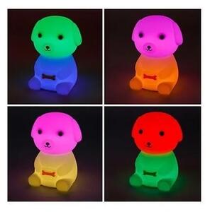 Lampă de veghe pentru copii LED RGB reîncărcabilă, reglabilă LED/2,5W/5V 3000K 1200 mAh câine