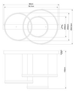 Lustră LED dimabilă pe cablu Globo 67193-55H HALLI LED/55W/230V 2700-6500K + telecomandă