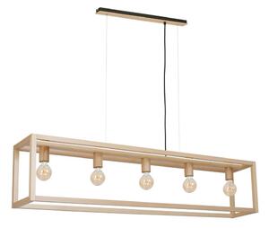 Lustră pe cablu LEGNO 5xE27/60W/230V