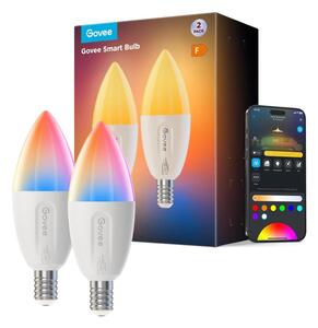 SET 2x bec LED RGBWW dimabil Govee E14/5W/230V 2700-6500K Wi-Fi