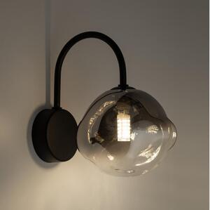 Brilagi - Lampă de perete VULCANO 1xG9/8W/230V negru/negru fumuriu