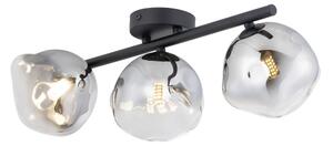 Brilagi - Lustru aplicat VULCANO 3xG9/8W/230V negru/negru fumuriu