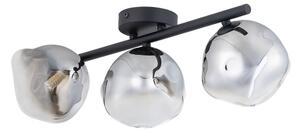 Brilagi - Lustru aplicat VULCANO 3xG9/8W/230V negru/negru fumuriu