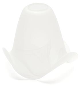 Abajur de rezervă din sticlă pentru lustră și lampă SISI E14 d. 13 cm alb