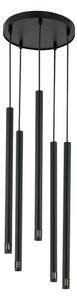 Lustră pe cablu STALACTITE LASER 5xG9/3W/230V neagră