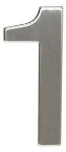 Număr inox de casă 1, 2D plat