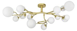Lustră LED aplicată Brilagi MISTEL 15xG9/3W/230V auriu/alb