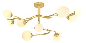 Lustră LED aplicată Brilagi MISTEL 9xG9/3W/230V auriu/alb