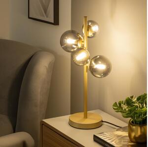 Lampă LED de masă Brilagi MILLA 4xG9/3W/230V auriu/fumuriu