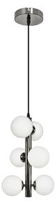 Brilagi - Lustră LED MILLA, suspendată pe cablu, 6xG9/3W/230V, crom negru/alb