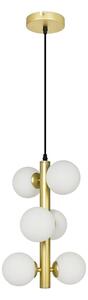 Lustră LED pe cablu Brilagi MILLA 6xG9/3W/230V auriu/alb