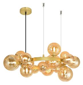 Lustră LED pe cablu Brilagi MILLA 15xG9/3W/230V auriu