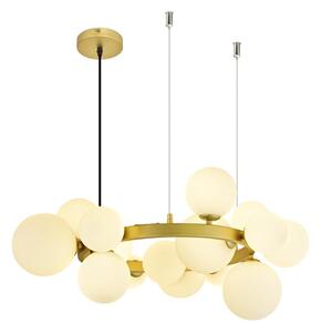 Lustră LED pe cablu Brilagi MILLA 15xG9/3W/230V auriu/alb