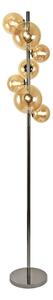 Brilagi - Lampă de podea LED MILLA, 7xG9, 3W, 230V, negru cromat/auriu