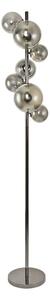 Brilagi - Lampă de podea LED MILLA 7xG9/3W/230V crom negru/fumuriu