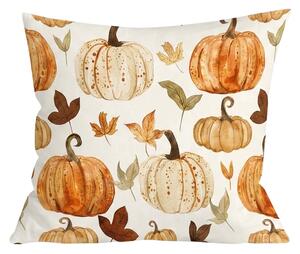 Fata de perna din flanel LEAVES & PUMPKINS 45x45 cm, colorat