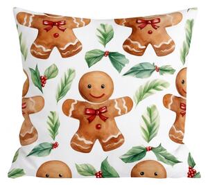 Husa din flanel pentru perna MERRY GINGER 45x45 cm, colorat
