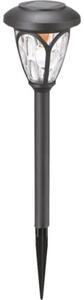 Lampă solară cu LED Entac 40cm 100mAh, oțel inoxidabil