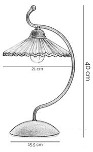 Lampă de masă ONLI ROSINA 1xE14/6W/230V bronz