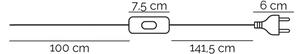 Lampadar ONLI TITILLA 1xE27/22W/230V mov/alb