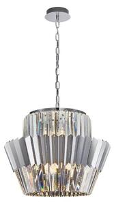 Lustră pe lanț DONNA 12xE14/40W/230V d. 55 cm crom mat