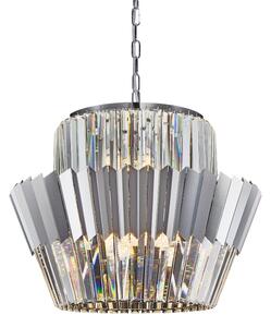 Lustră pe lanț DONNA 12xE14/40W/230V d. 55 cm crom mat