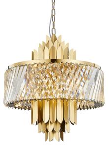 Lustră pe lanț MARGOT 9xE14/40W/230V d. 55 cm auriu
