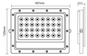 Proiector LED de exterior LED/50W/230V 5000K IP65 gri