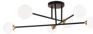 Lustră aplicată Orion DL 7-786/6 SNOWWHITE 6xG9/20W/230V d. 84 cm negru/auriu