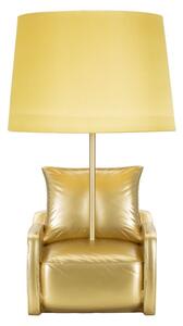 Mauro Ferretti Lampă Pentru Noptieră Midcentury Galbena cm Ø 26X46 | Aosom Romania
