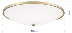 Plafonieră Orion DL 7-531/56 AIDA 5xE27/60W/230V d. 56,5 cm alamă
