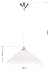 Lustră pe cablu Orion HL 6-1525/1 GRADO 1xE27/60W/230V d. 40 cm crom mat