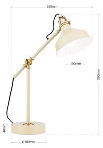 Lampă de masă Orion LA 4-1222/1 SCHILLER 1xE27/40W/230V crem/bronz