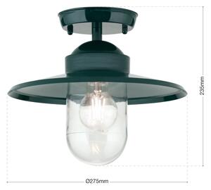Lustră aplicată de exterior Orion AL 11-1317 EDWARD 1xE27/60W/230V IP44 verde