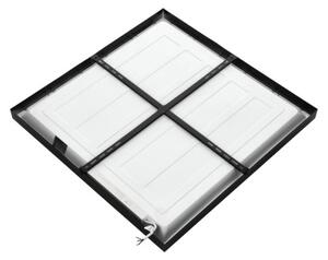 Panou LED aplicat BRISBANE LED/36W/230V 4000K 59,5x59,5 cm negru