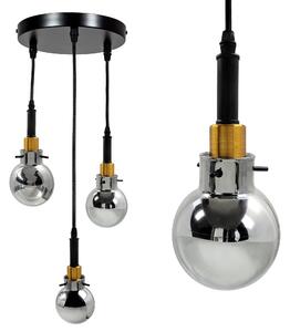 Lampă suspendată APP1125-3CP Black Gold