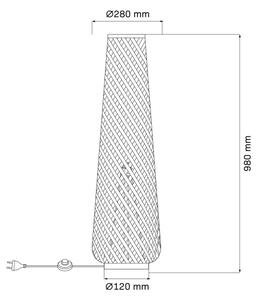 Lampadar ZANZIBAR 1xE27/20W/230V bej