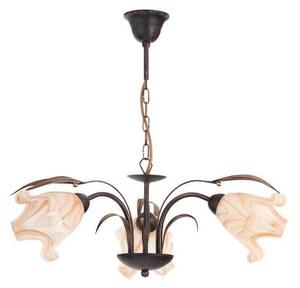 Lustră pe lanț DUCATTI 3xE14/10W/230V bronz