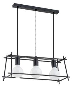 Lustră pe cablu NETI 3xE27/15W/230V negru