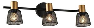 Spot de perete Prezent 75472 DAYTONA 3xE14/40W/230V negru/auriu